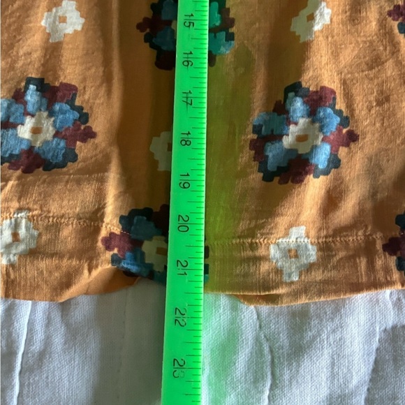 Women’s Sonoma Colorful short sleeve blouse. L Burnt Orange. - Picture 7 of 10